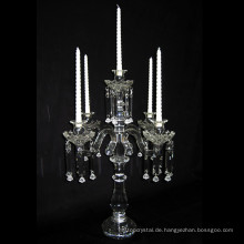 Dekoratives Mittelstück Crystal Candelabras für Hochzeits-Bevorzugung